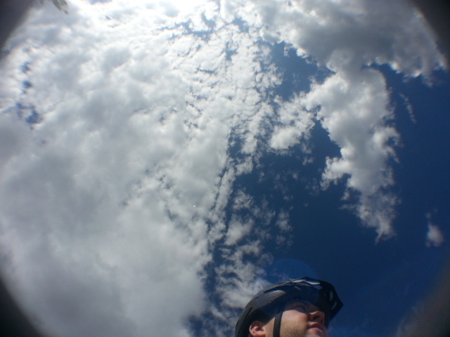 Taken with the Human External Memory app prototype using a fish-eye lens and a bicycle phone mount.