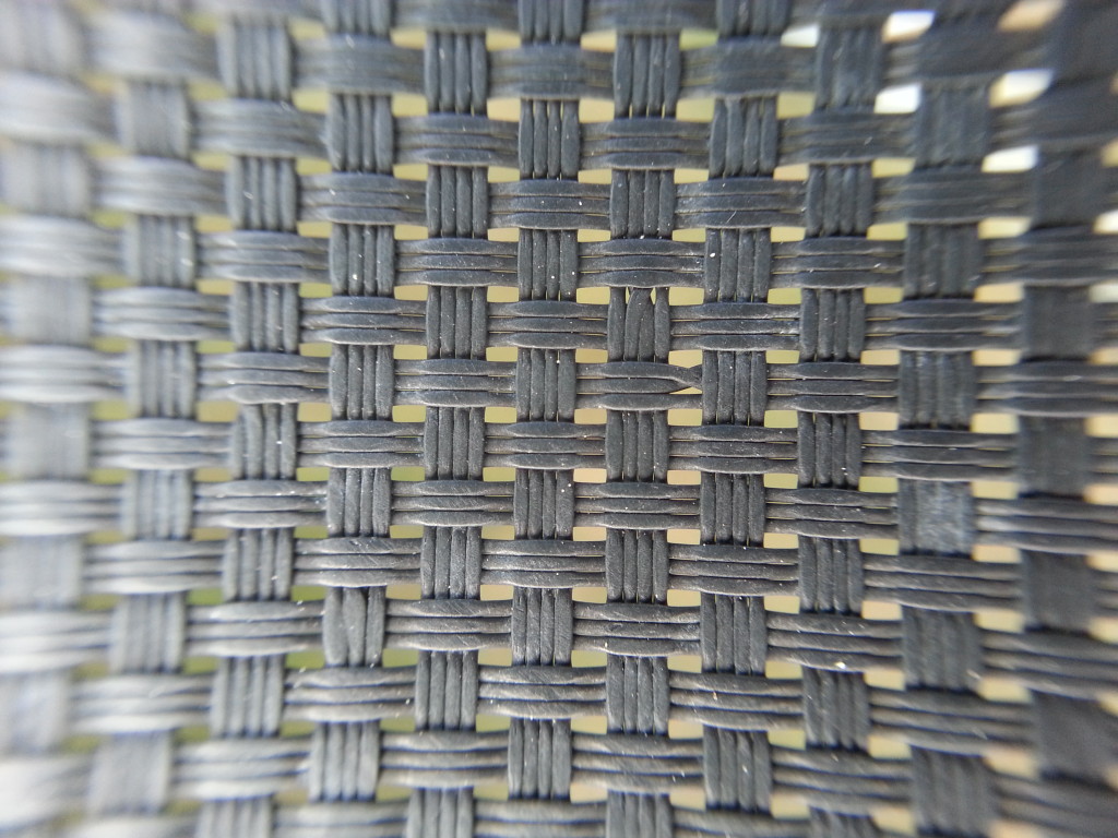 Trampoline under a macro lens. grid-like things are great for showing lens distortion.